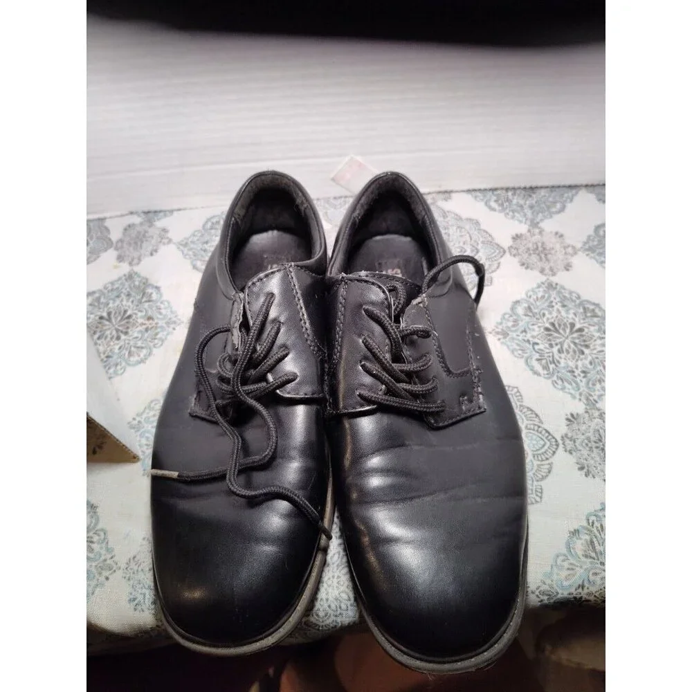 Stacy Adams‎ Black Austin Oxfords 41179-001 Lace Up Boys Dress Shoes Sz 3M